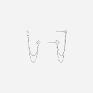 Zirconia Flower Stiftörhängen 925 Silver