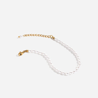 Minimalist Pearl Armband 18K Guldpläterad 4mm