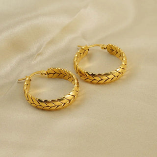 Wheat Hoops 18K Guldpläterad
