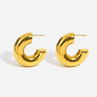 Big Chunky Hoops 18K Guldpläterad