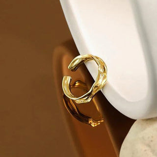 Small Melted Ring 18K Guldpläterad