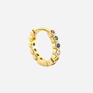 Mini Zirconia Örhängen 925 Silver 18K Guldpläterad