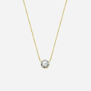 Minimalist Zirconia Halsband 18K Guldpläterad