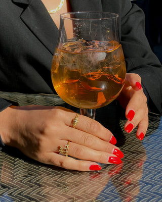 Zirconia Wrap Ring 18K Guldpläterad