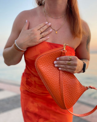 Bokstäv Box Halsband 18K Guldpläterad
