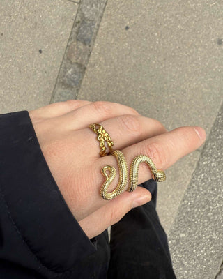 Coffee Ring 18K Guldpläterad