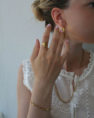 Classic Teardrop Hoops 18K Guldpläterad