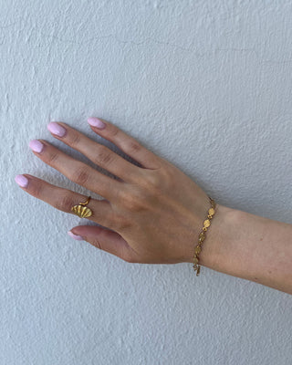 Sunburst Armband 18K Guldpläterad 4mm
