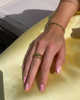 Love Chain Armband 18K Guldpläterad 4mm