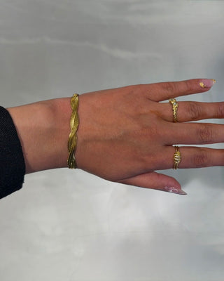 Zirconia Wrap Ring 18K Guldpläterad