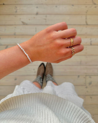 Zirconia Wrap Ring 18K Guldpläterad