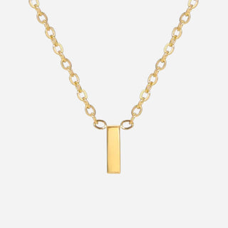 Bokstäv Halsband 18K Guldpläterad