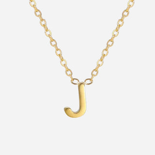 Bokstäv Halsband 18K Guldpläterad