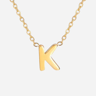 Bokstäv Halsband 18K Guldpläterad