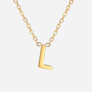 Bokstäv Halsband 18K Guldpläterad