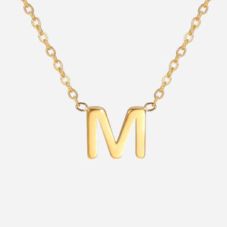 Bokstäv Halsband 18K Guldpläterad