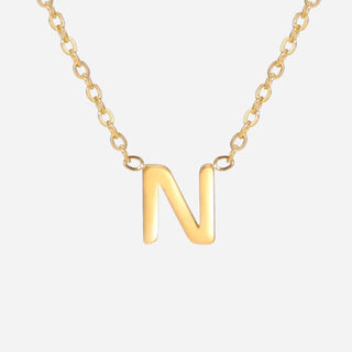 Bokstäv Halsband 18K Guldpläterad