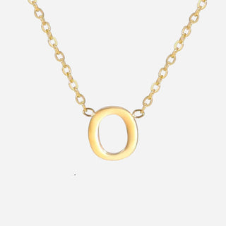 Bokstäv Halsband 18K Guldpläterad