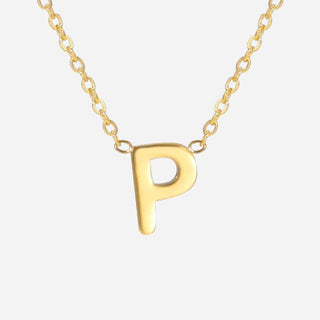 Bokstäv Halsband 18K Guldpläterad