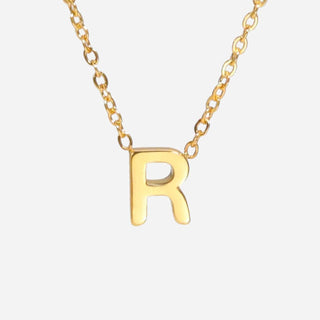 Bokstäv Halsband 18K Guldpläterad