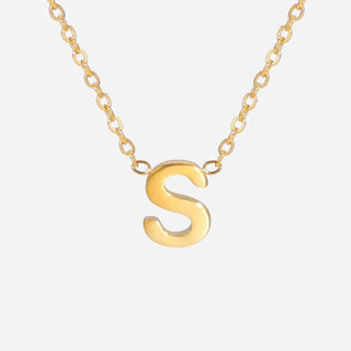 Bokstäv Halsband 18K Guldpläterad