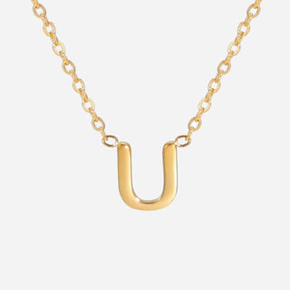 Bokstäv Halsband 18K Guldpläterad