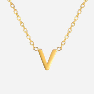 Bokstäv Halsband 18K Guldpläterad