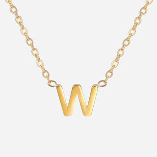 Bokstäv Halsband 18K Guldpläterad