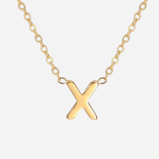 Bokstäv Halsband 18K Guldpläterad