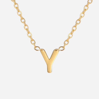 Bokstäv Halsband 18K Guldpläterad
