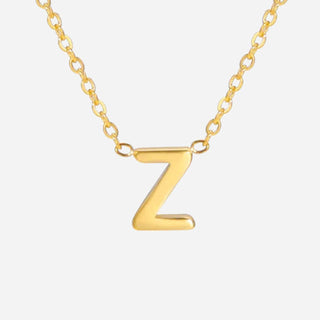 Bokstäv Halsband 18K Guldpläterad