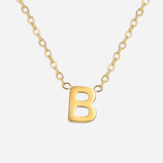 Bokstäv Halsband 18K Guldpläterad