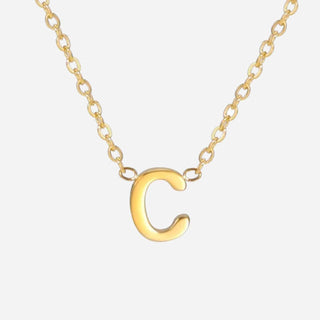 Bokstäv Halsband 18K Guldpläterad