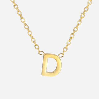 Bokstäv Halsband 18K Guldpläterad