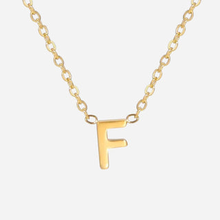 Bokstäv Halsband 18K Guldpläterad