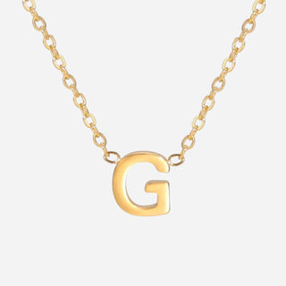 Bokstäv Halsband 18K Guldpläterad