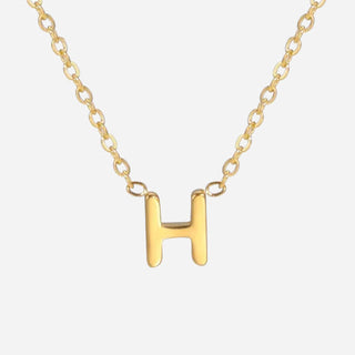 Bokstäv Halsband 18K Guldpläterad