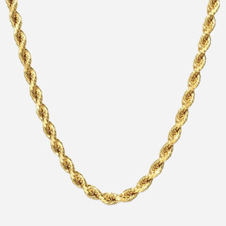 Rope Choker 18K Guldpläterad 4mm