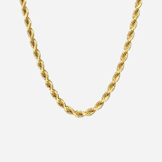 Rope Choker 18K Guldpläterad 4mm