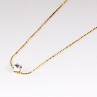 Minimalist Zirconia Halsband 18K Guldpläterad