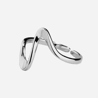 Wave Ring 925 Silver