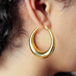 Chunky Hoops 18K Guldpläterad