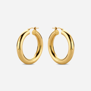 Klassisk Hoops 18K Guldpläterad