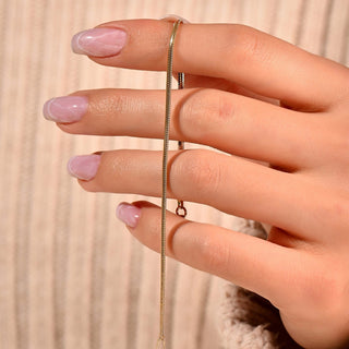 Flat Snake Halsband 18K Guldpläterad 2mm