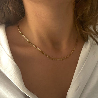 Figaro Choker 18K Guldpläterad 3mm