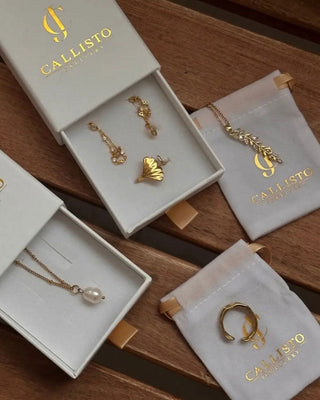 Zirconia Leaf Halsband 18K Guldpläterad