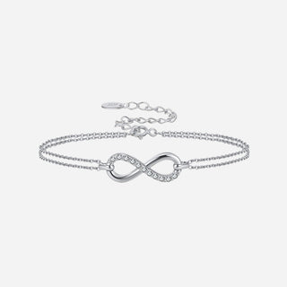 Zirconia Infinity Armband 925 Silver