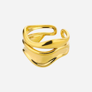 Elegant Aesthetic Ring 18K Guldpläterat