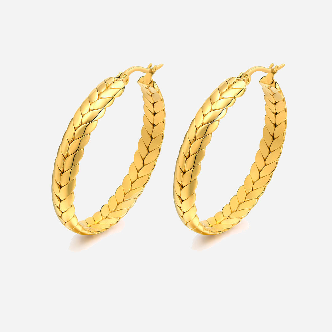 Wheat Hoops 18K Guldpläterad