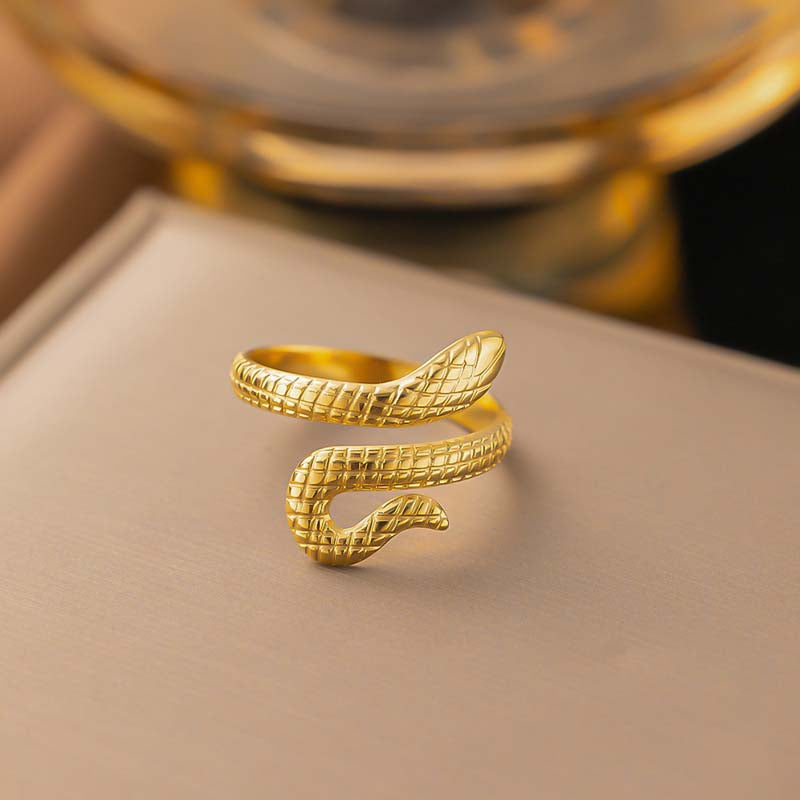 Classic Snake Ring 18K Guldpläterad